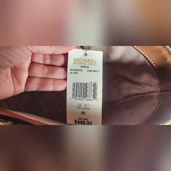 Michael Kors Portia Large Carryall Tote Grab Bucket Bag - Picture 7 of 7